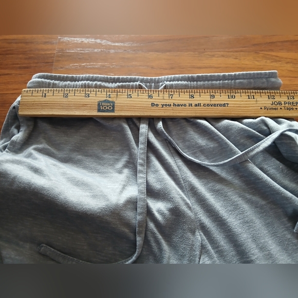 Rae Dunn Women's Size Small Light Gray Joggers with Text Detail - Picture 4 of 6